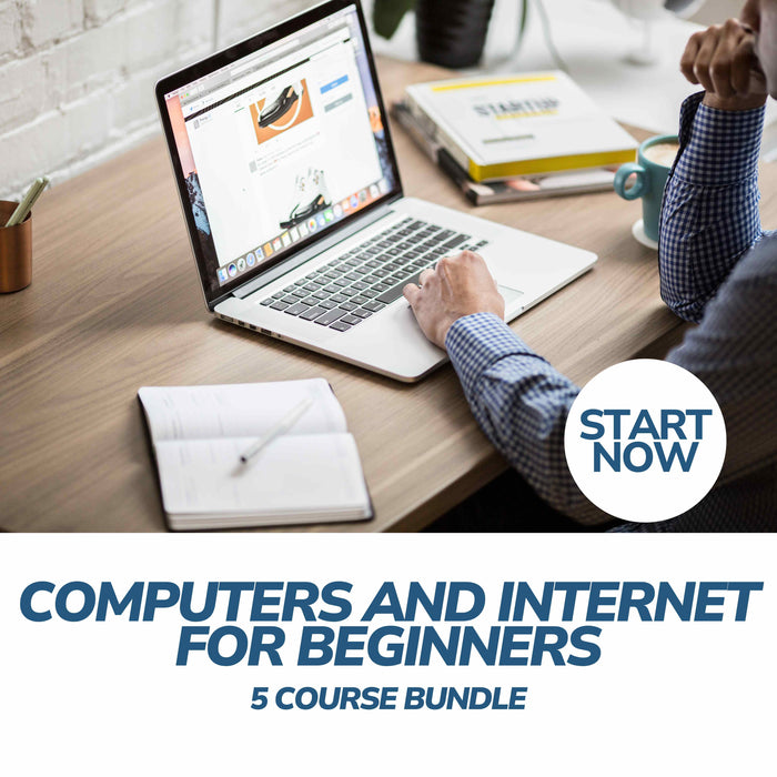 Computers and Internet for Beginners Online Bundle, 5 Certificate Courses