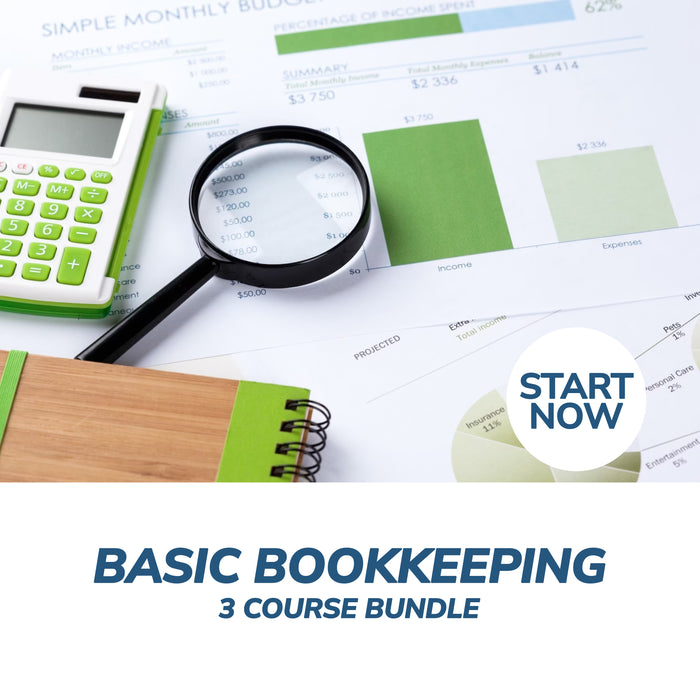 Bookkeeping Online Bundle, 3 Certificate Courses