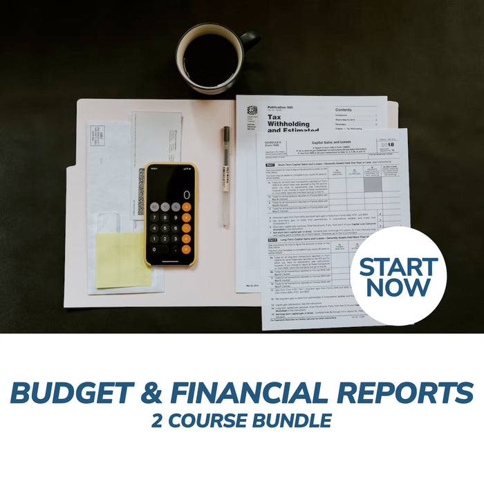 Budget and Financial Reports Online Bundle, 2 Certificate Courses