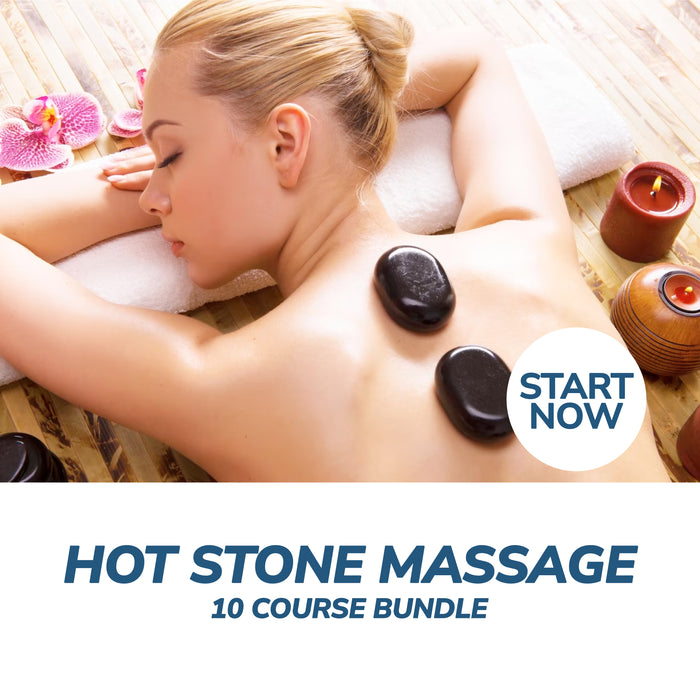 Ultimate Hot Stone Massage Online Bundle, 10 Certificate Courses