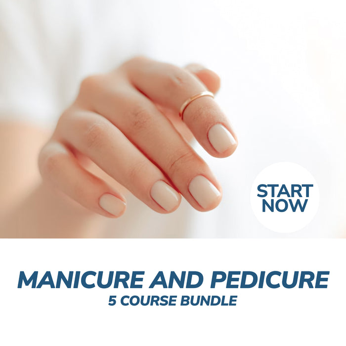 Manicure and Pedicure Online Bundle, 5 Certificate Courses