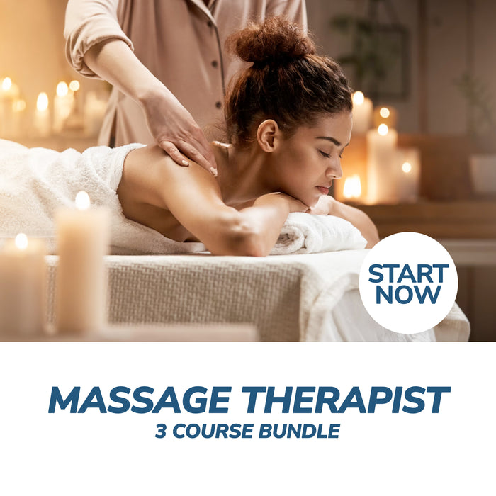 Massage Therapist Online Bundle, 3 Certificate Courses