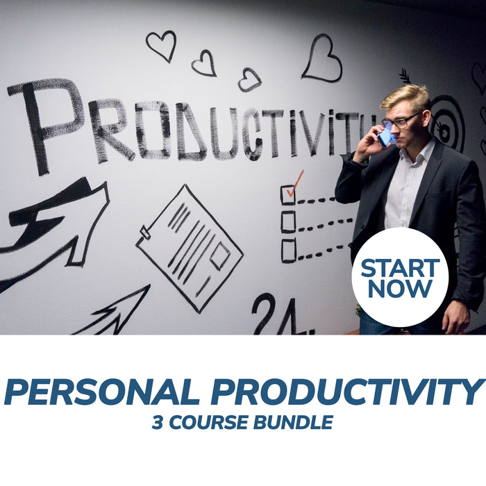 Personal Productivity Online Bundle, 3 Certificate Courses