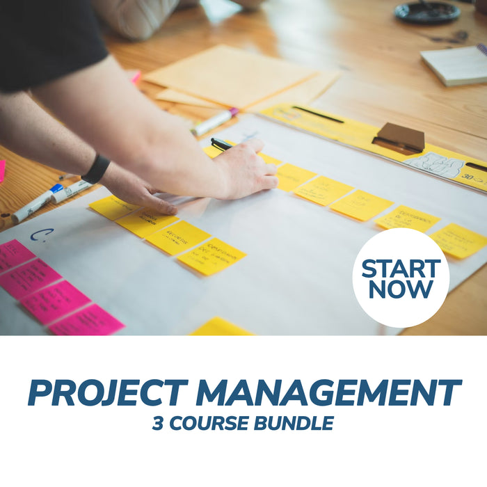 Project Management Online Bundle, 3 Certificate Courses