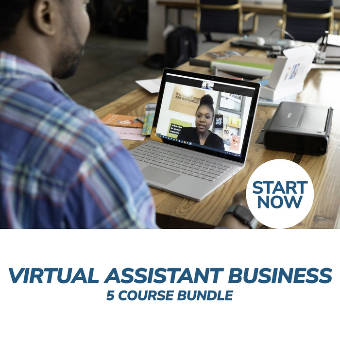 Virtual Assistant Business Online Bundle, 5 Certificate Courses