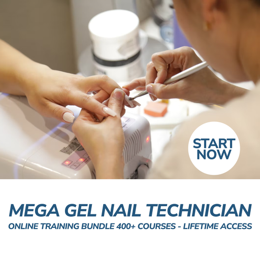 Mega Gel Nail Technician Online Training Bundle, 400+ Courses - Lifetime Access
