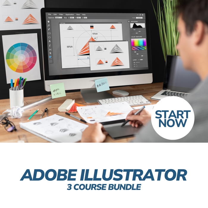 Adobe Illustrator Online Bundle, 3 Certificate Courses