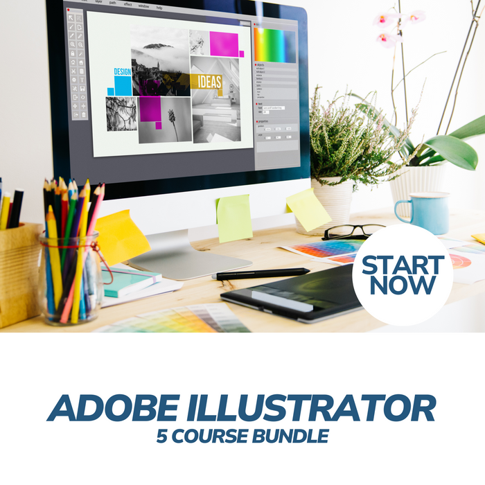 Adobe Illustrator Online Bundle, 5 Certificate Courses