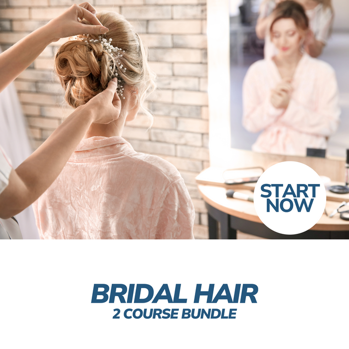 Bridal Hair Online Bundle, 2 Certificate Courses