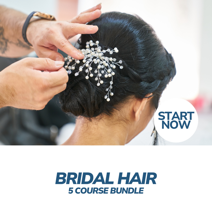 Bridal Hair Online Bundle, 5 Certificate Courses
