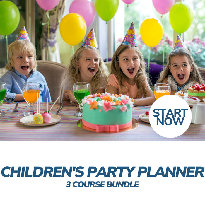 Children's Party Planner Online Bundle, 3 Certificate Courses