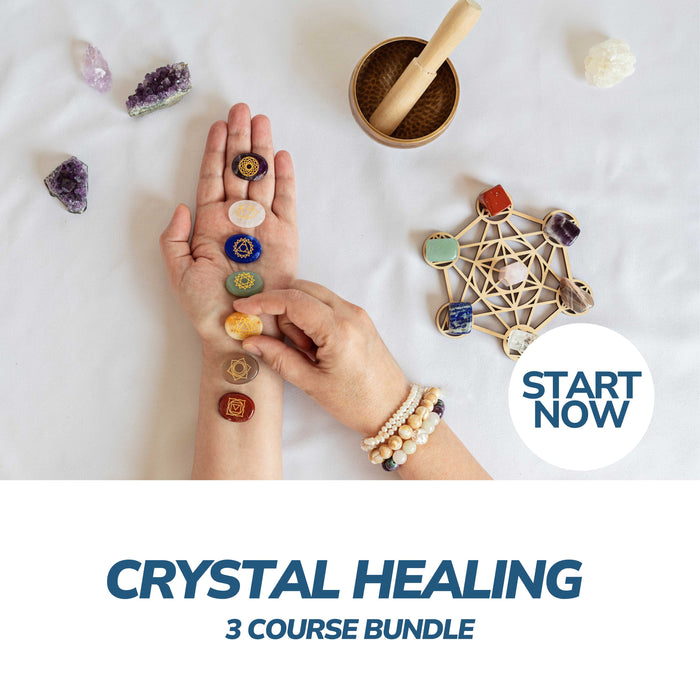 Crystal Healing Online Bundle, 3 Certificate Courses