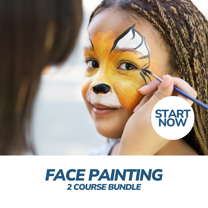 Face Painting Online Bundle, 2 Certificate Courses