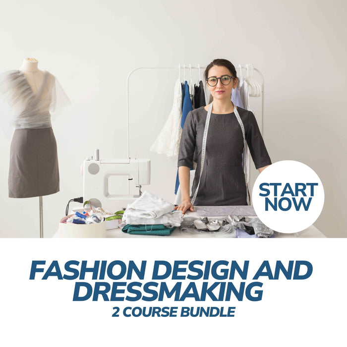 Fashion Design and Dressmaking Online Bundle, 2 Certificate Courses