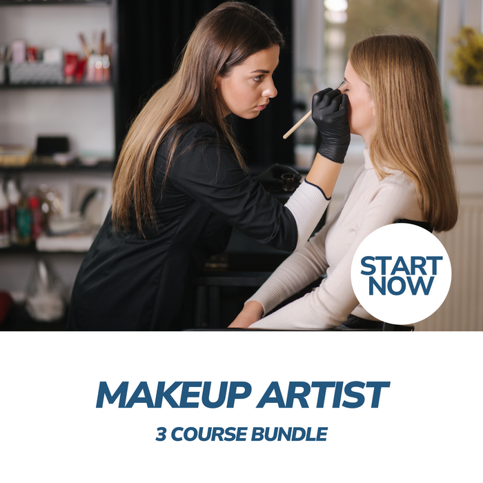 Makeup Artist Online Bundle, 3 Certificate Courses