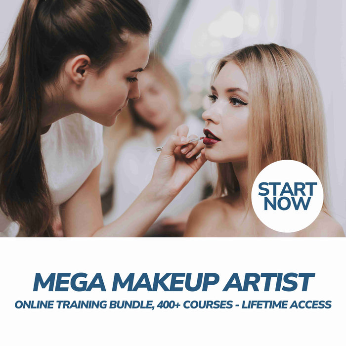 Mega Makeup Artist Online Training Bundle, 400+ Courses - Lifetime Access