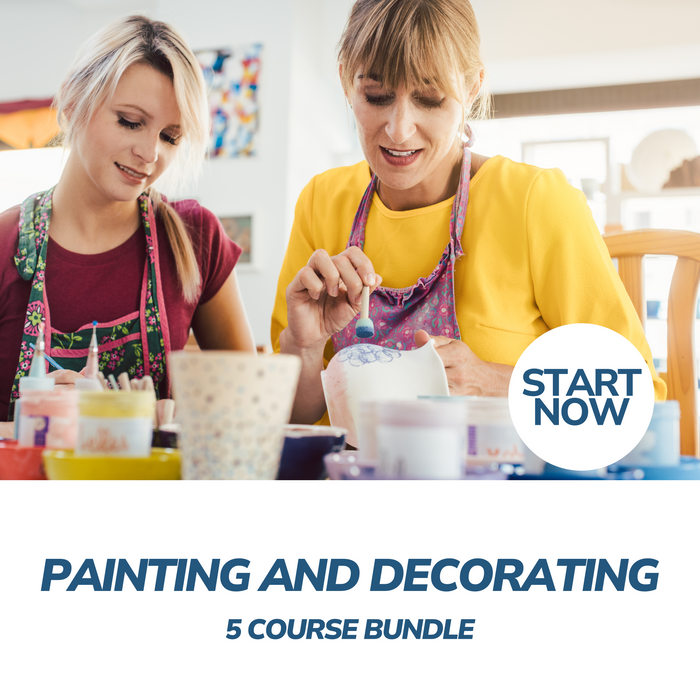 Painting and Decorating Online Bundle, 5 Certificate Courses
