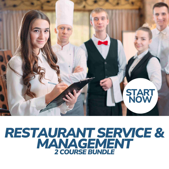 Restaurant Service & Management Online Bundle, 2 Certificate Courses