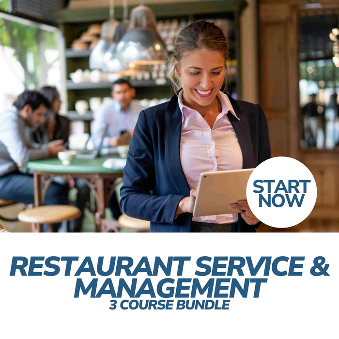 Restaurant Service & Management Online Bundle, 3 Certificate Courses