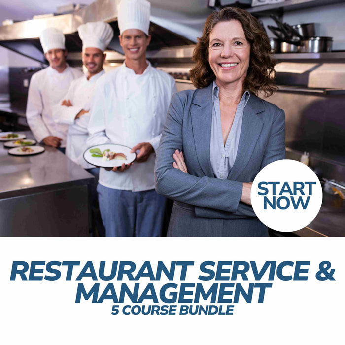 Restaurant Service & Management Online Bundle, 5 Certificate Courses