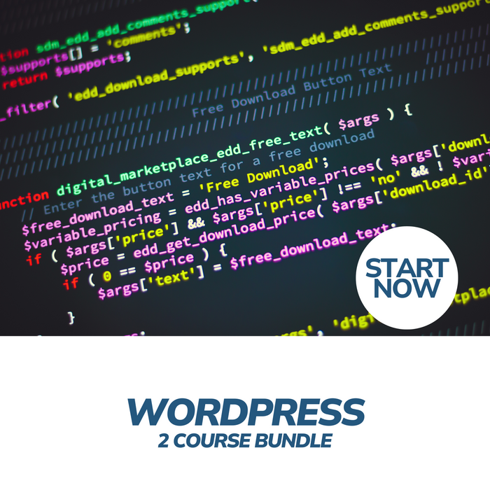 WordPress Online Bundle, 2 Certificate Courses