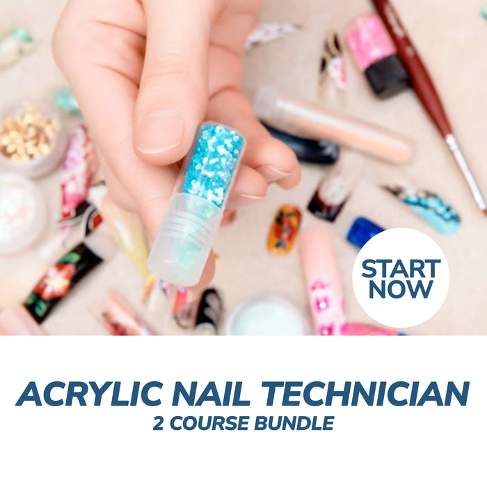 Acrylic Nail Technician Online Bundle, 2 Certificate Courses