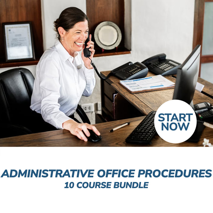 Ultimate Administrative Office Procedure Online Bundle, 10 Certificate Courses