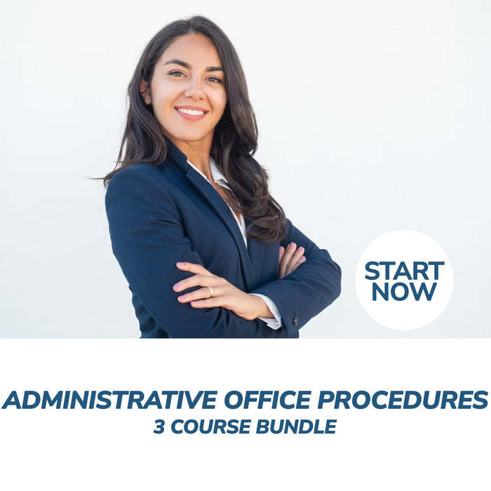 Administrative Office Procedure Online Bundle, 3 Certificate Courses