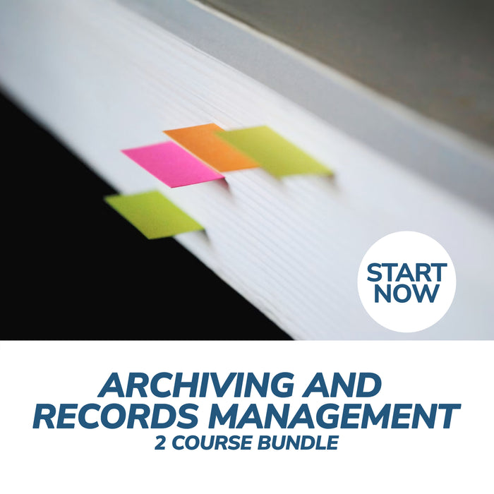 Archiving and Records Management Online Bundle, 2 Certificate Courses