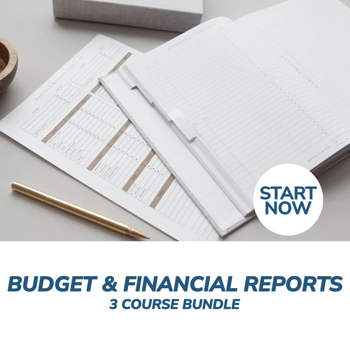 Budget and Financial Reports Online Bundle, 3 Certificate Courses