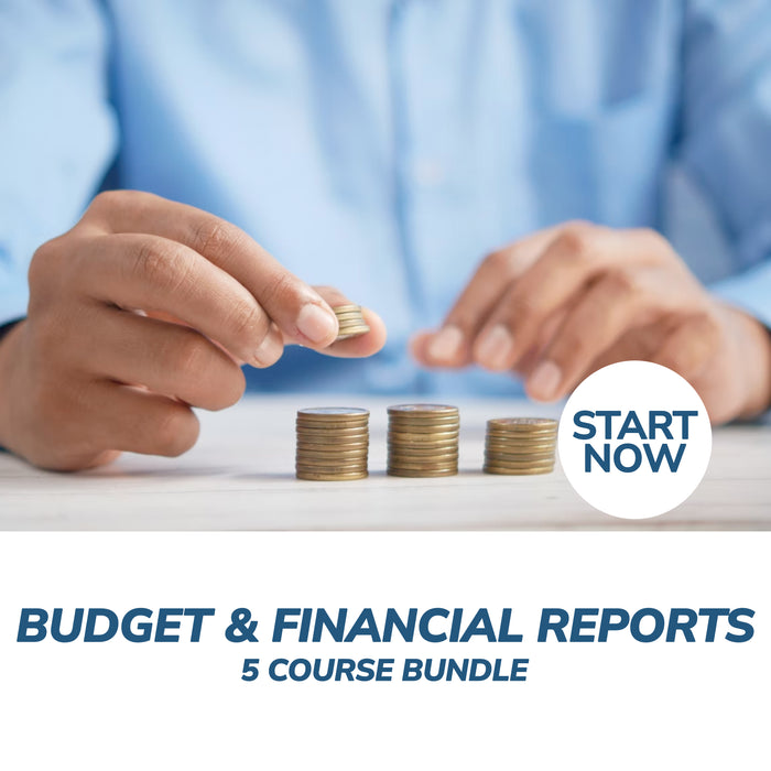 Budget and Financial Reports Online Bundle, 5 Certificate Courses