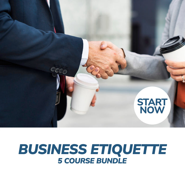 Business Etiquette Online Bundle, 5 Certificate Courses