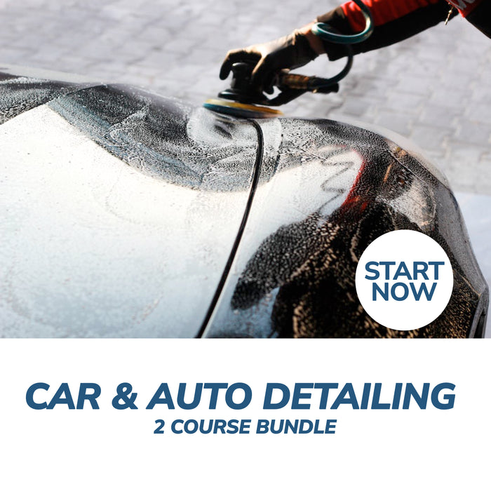 Car and Auto Detailing Online Bundle, 2 Certificate Courses