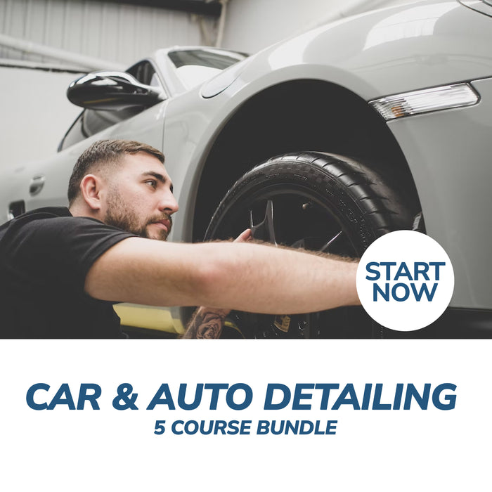 Car and Auto Detailing Online Bundle, 5 Certificate Courses