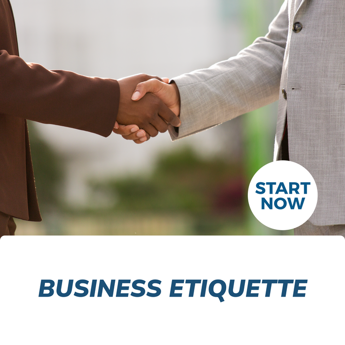 Business Etiquette Online Certificate Course