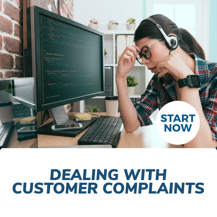 Dealing with Customer Complaints Online Certificate Course