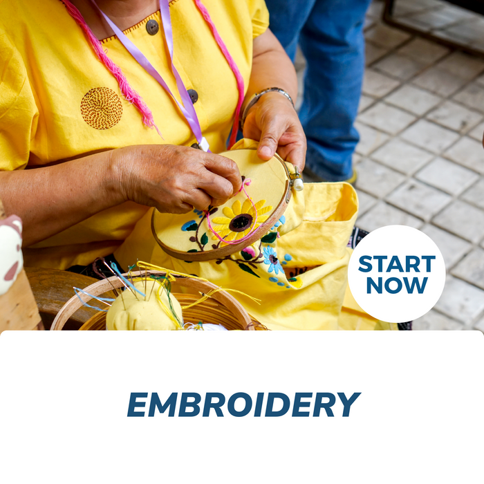 Embroidery Online Certificate Course