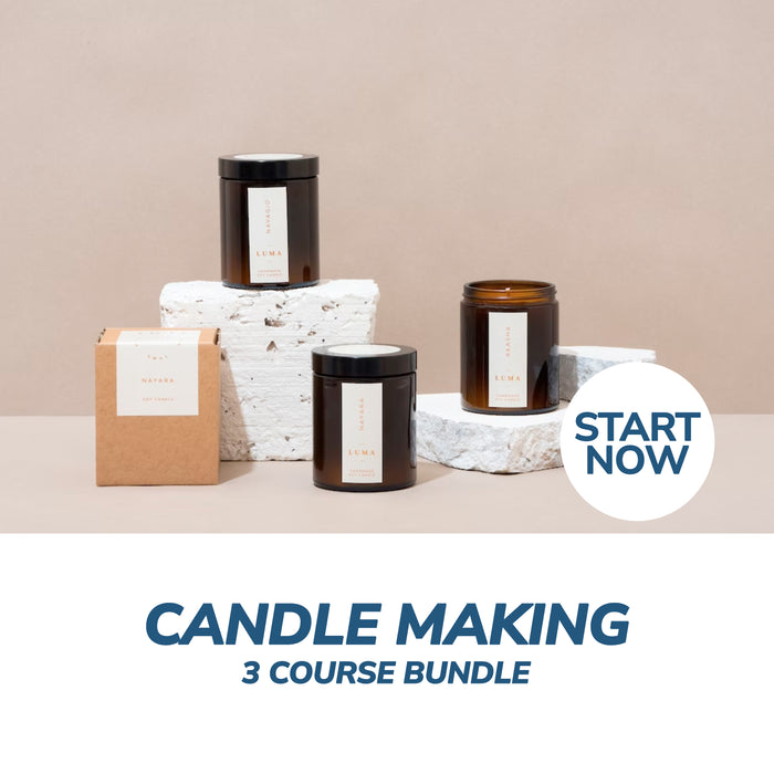 Candle Making Business Online Bundle, 3 Certificate Courses