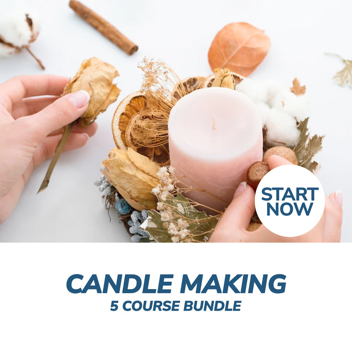 Candle Making Business Online Bundle, 5 Certificate Courses