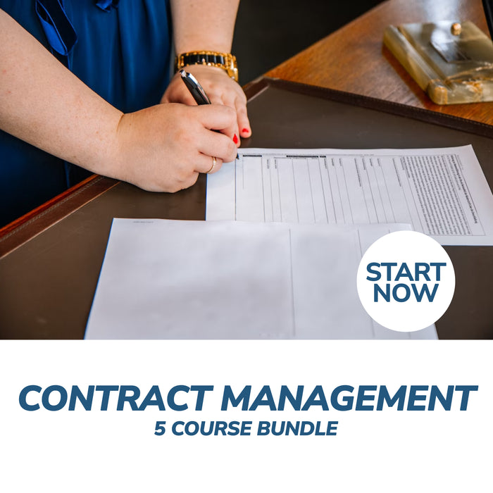 Contract Management Online Bundle, 5 Certificate Courses