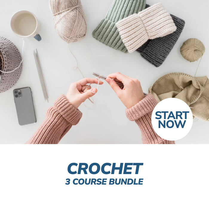 Crochet Online Bundle, 3 Certificate Courses