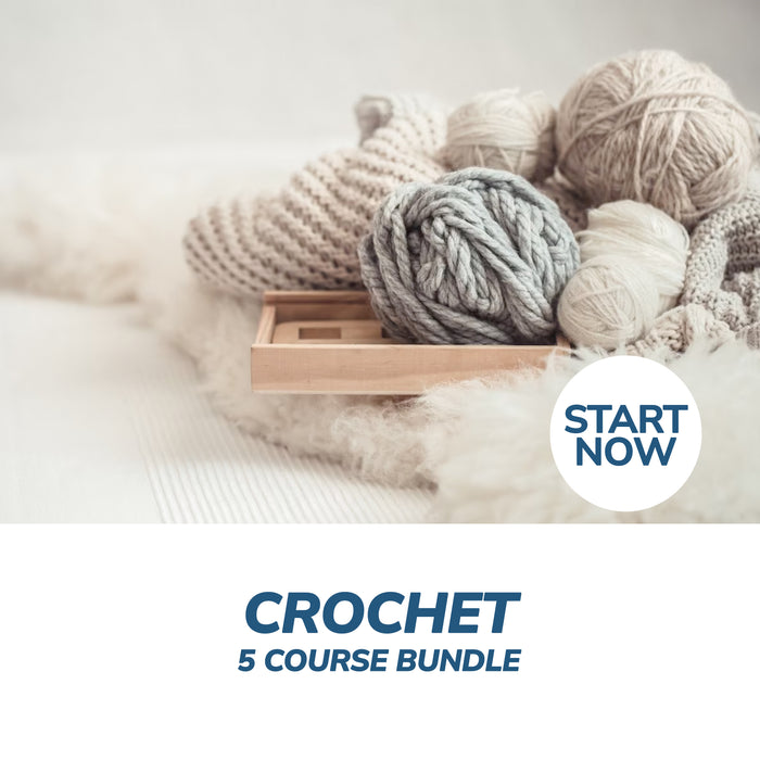 Crochet Online Bundle, 5 Certificate Courses