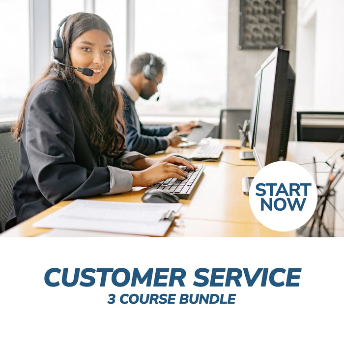 Customer Service Online Bundle, 3 Certificate Courses