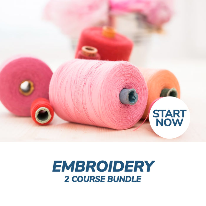 Embroidery Online Bundle, 2 Certificate Courses