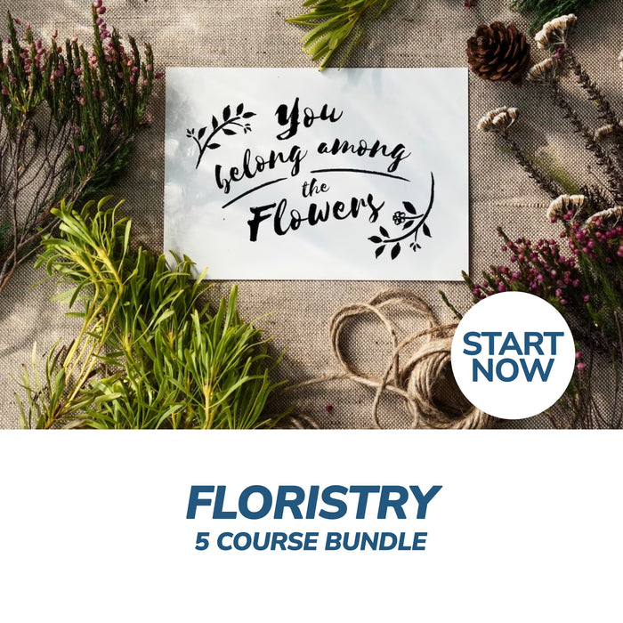 Floristry Online Bundle, 5 Certificate Courses