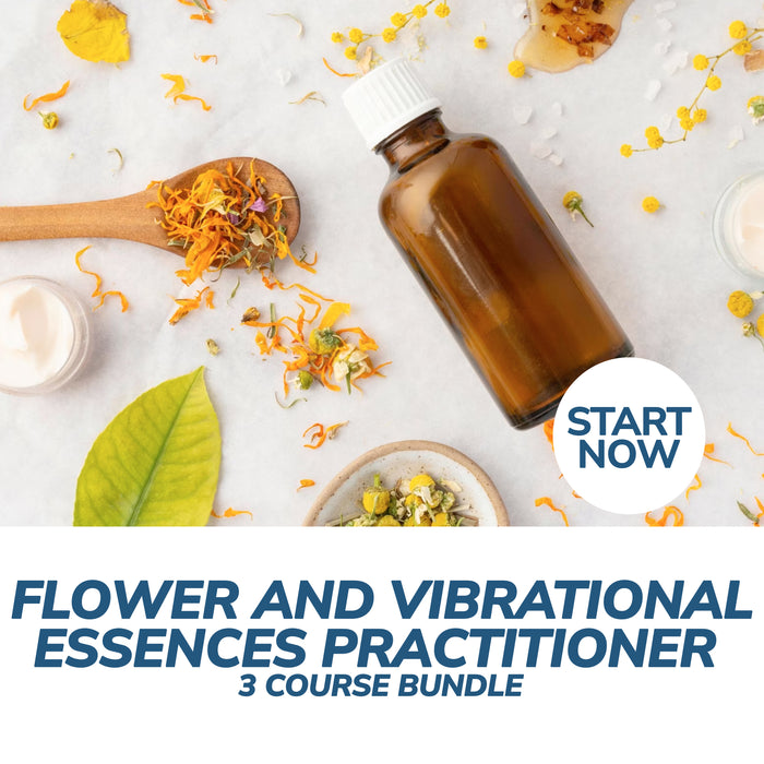 Flower and Vibrational Essences Practitioner Online Bundle, 3 Certificate Courses