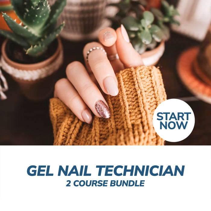 Gel Nail Technician Online Bundle, 2 Certificate Courses