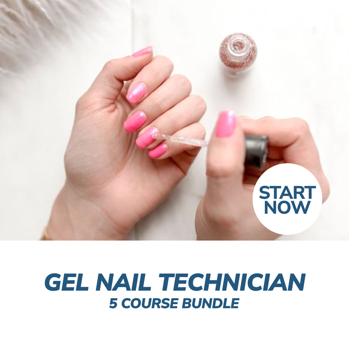 Gel Nail Technician Online Bundle, 5 Certificate Courses