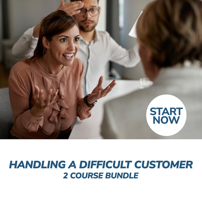 Handling a Difficult Customer Online Bundle, 2 Certificate Courses