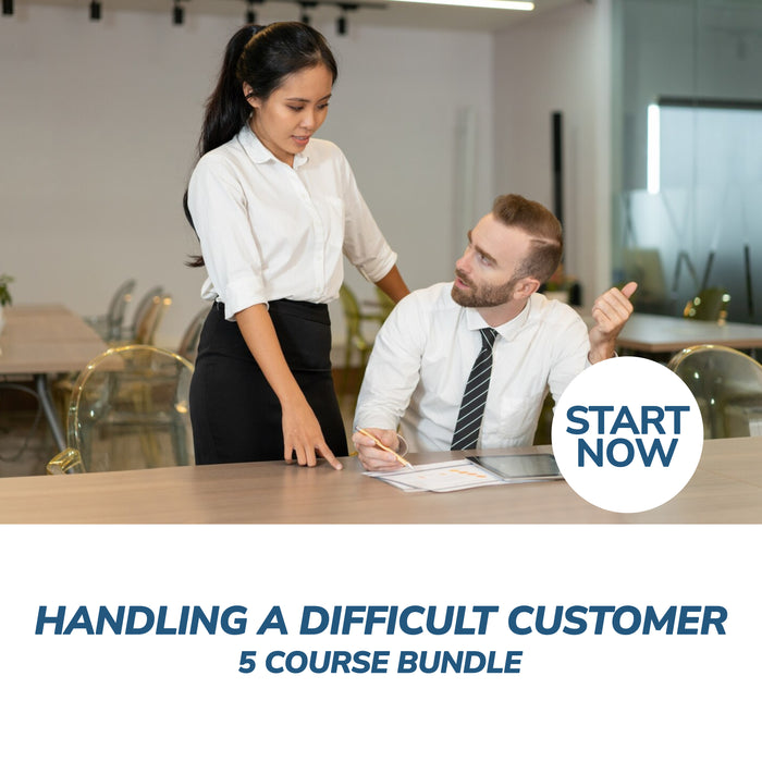 Handling a Difficult Customer Online Bundle, 5 Certificate Courses